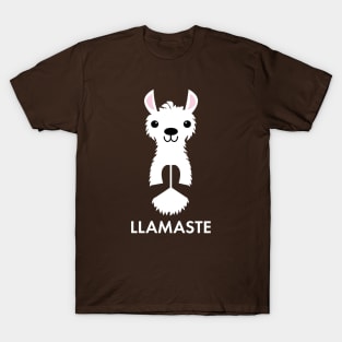 LLAMASTE: Funny Namaste Lama Alpaca Shirts & Gifts for Yoga Lovers T-Shirt